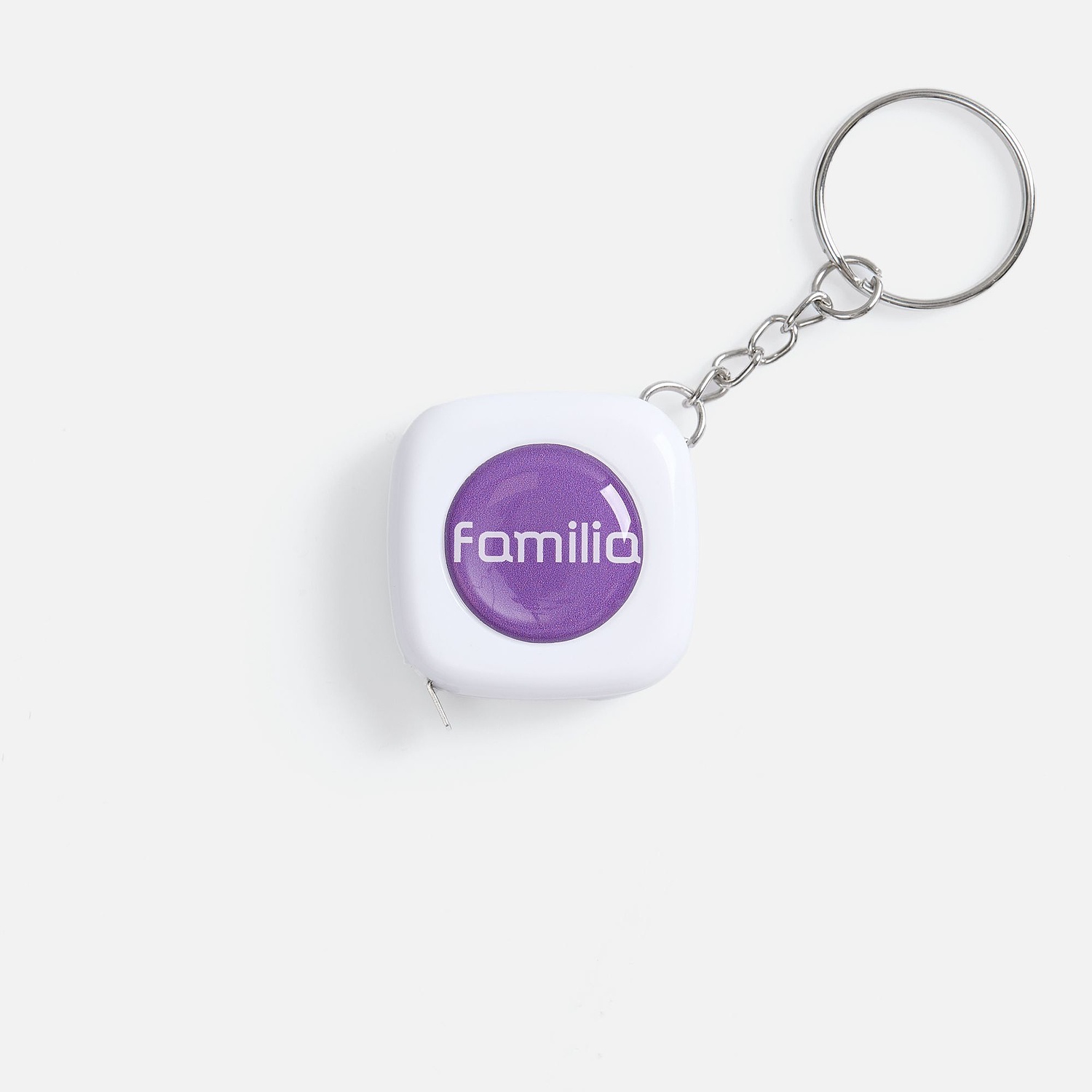 Брелок с рулеткой Metric, белый