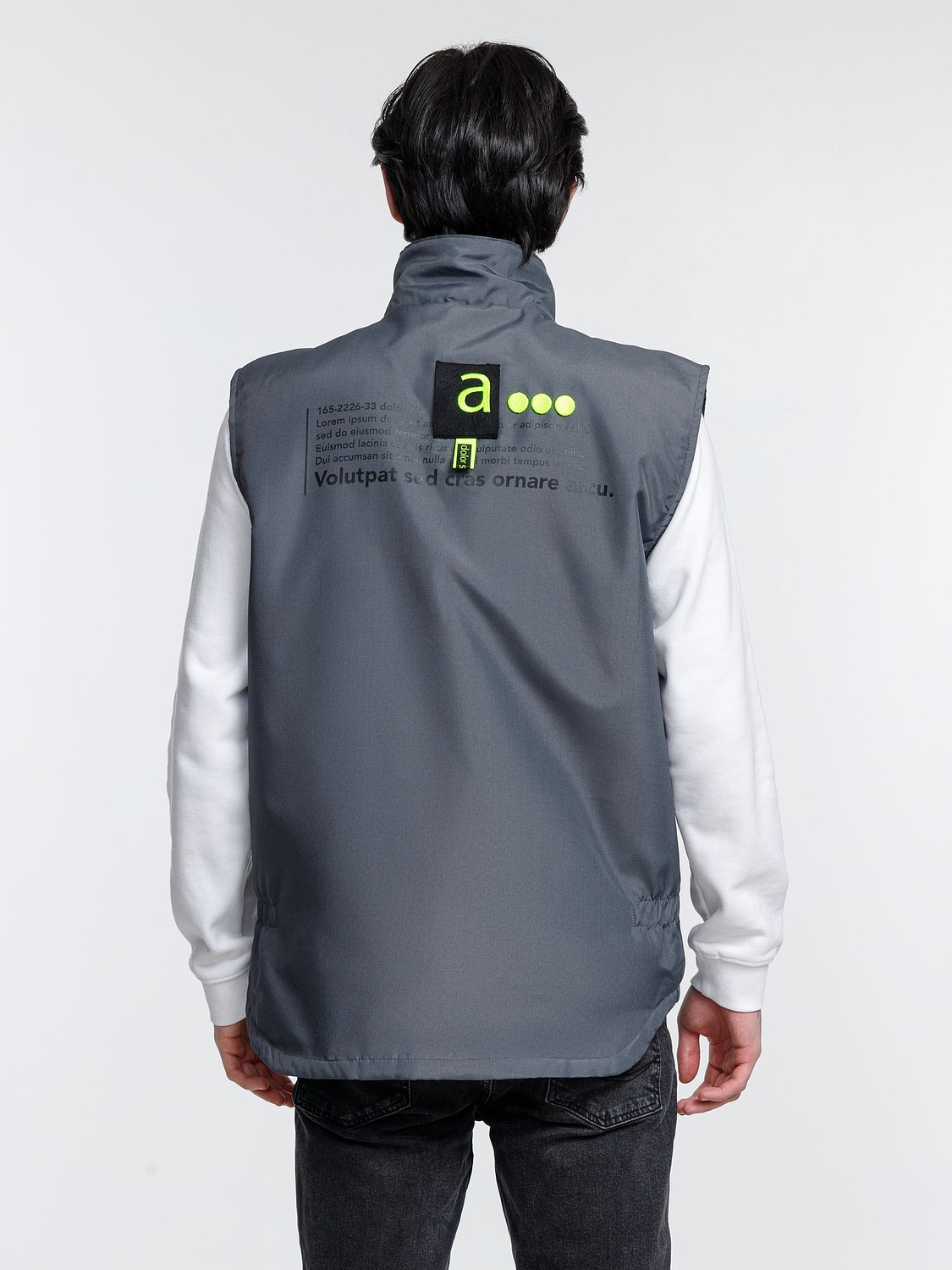 Жилет мужской Stockholm, серый с логотипом