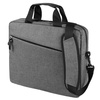 Сумка для ноутбука The First, серая с логотипом