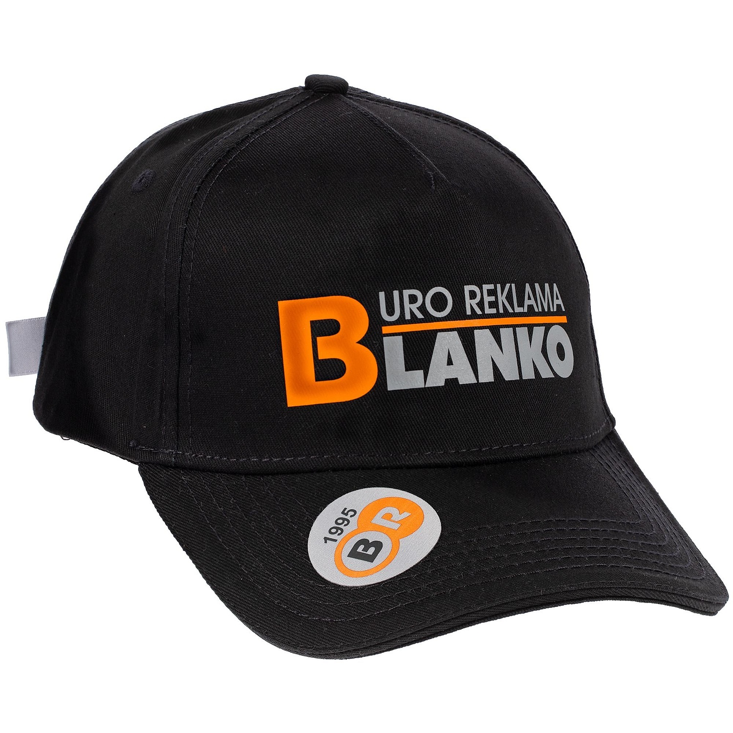 Наклейка тканевая Lunga Round, M, серая с логотипом