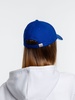 Бейсболка Spiker, ярко-синяя с белым с логотипом