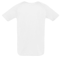 Футболка унисекс Sporty 140, белая с логотипом