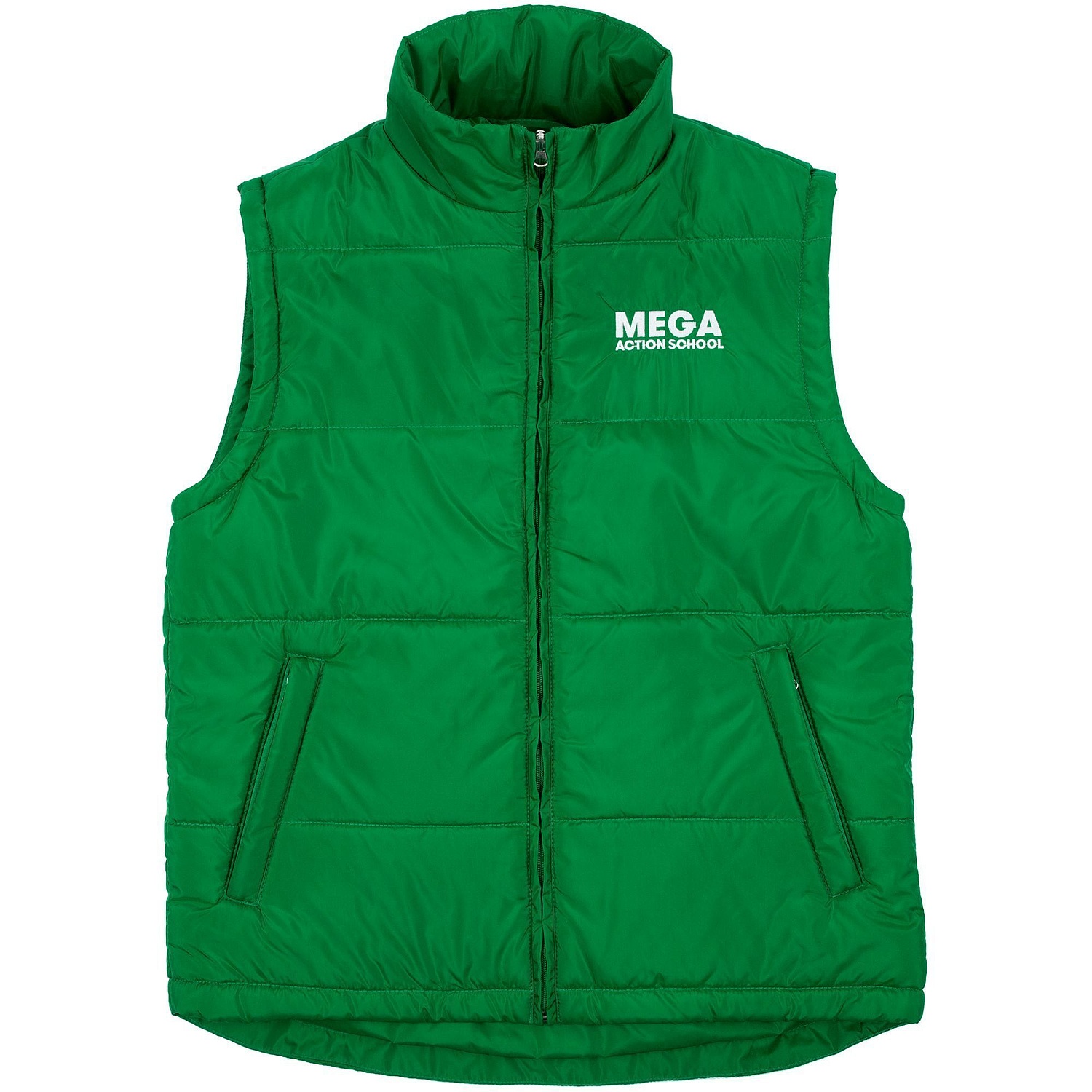 Жилет Unit Kama, ярко-зеленый с логотипом