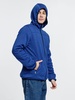 Куртка с капюшоном унисекс Gotland, синяя с логотипом