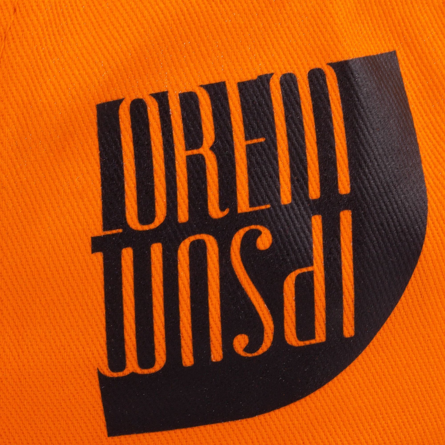 Бейсболка Apollo, оранжевая с логотипом