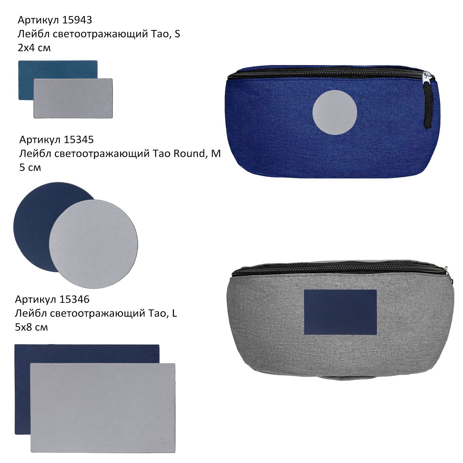 Поясная сумка Handy Dandy, синяя с логотипом