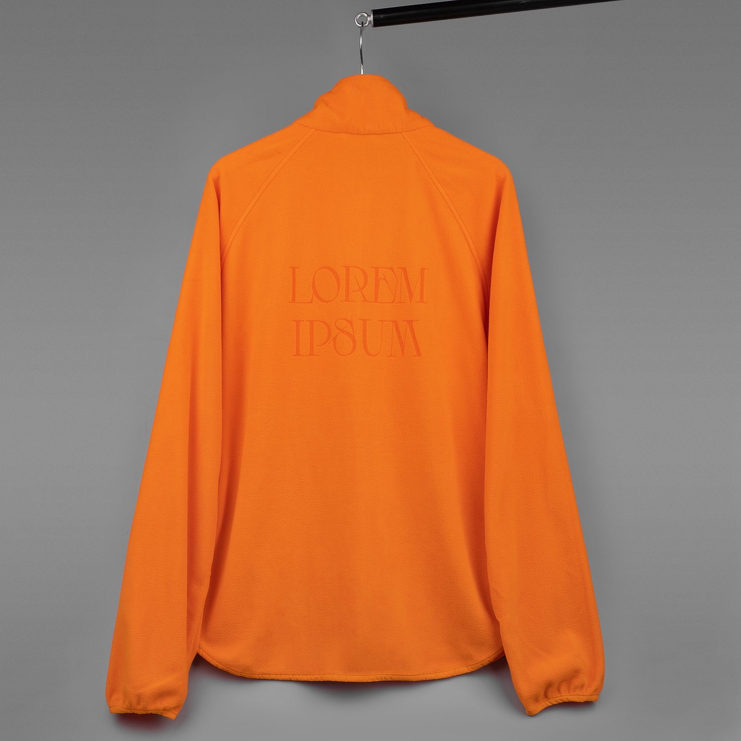 Куртка флисовая унисекс Fliska, оранжевая с логотипом