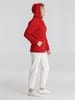 Толстовка с капюшоном унисекс Hoodie, красная с логотипом