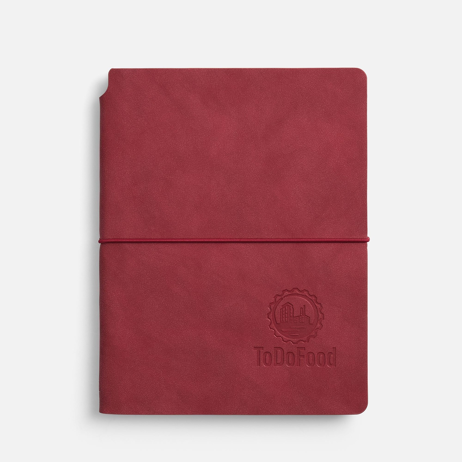 Ежедневник Kuka, недатированный, красный с логотипом