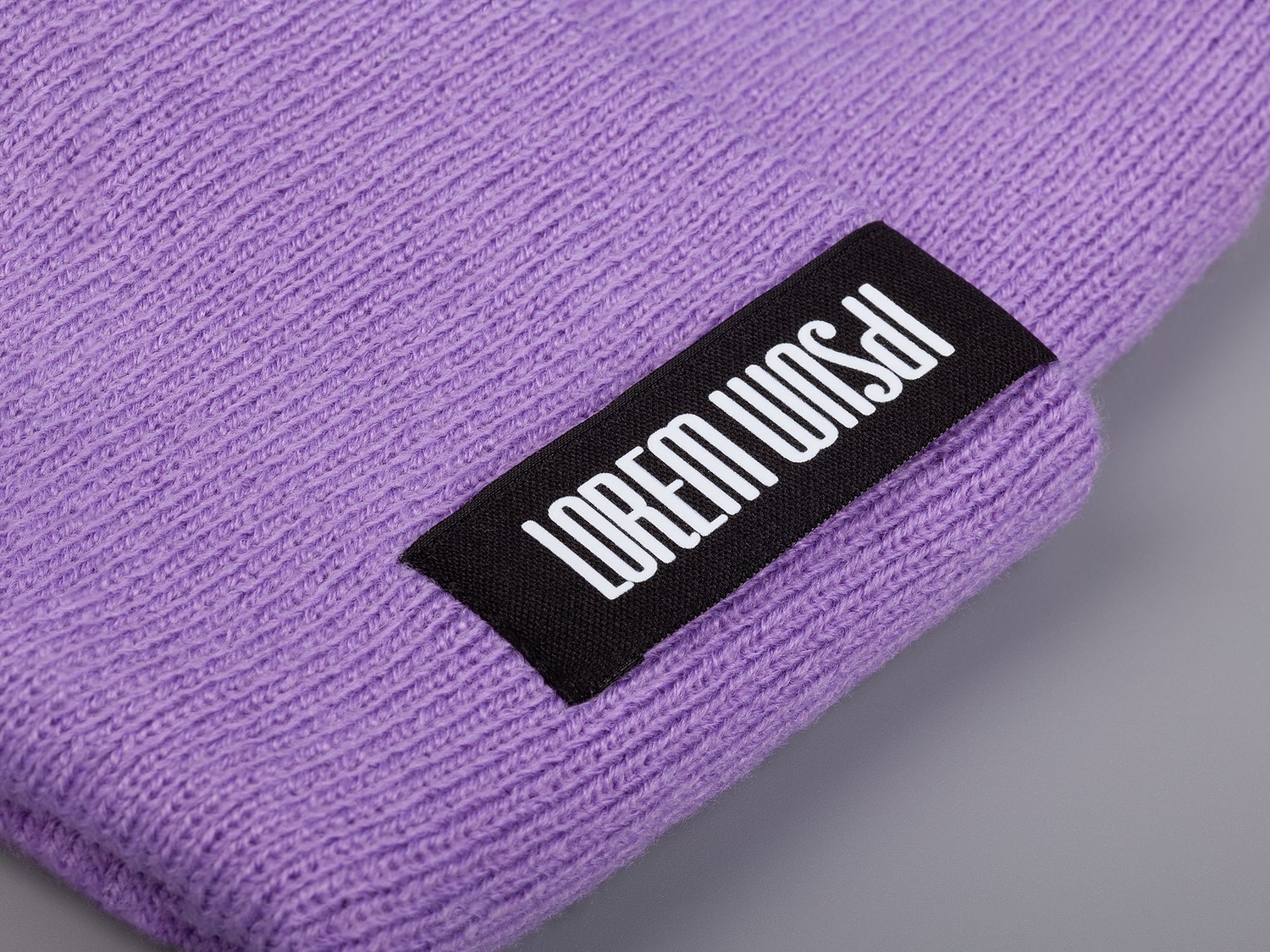 Шапка Urban Flow, фиолетовая с логотипом