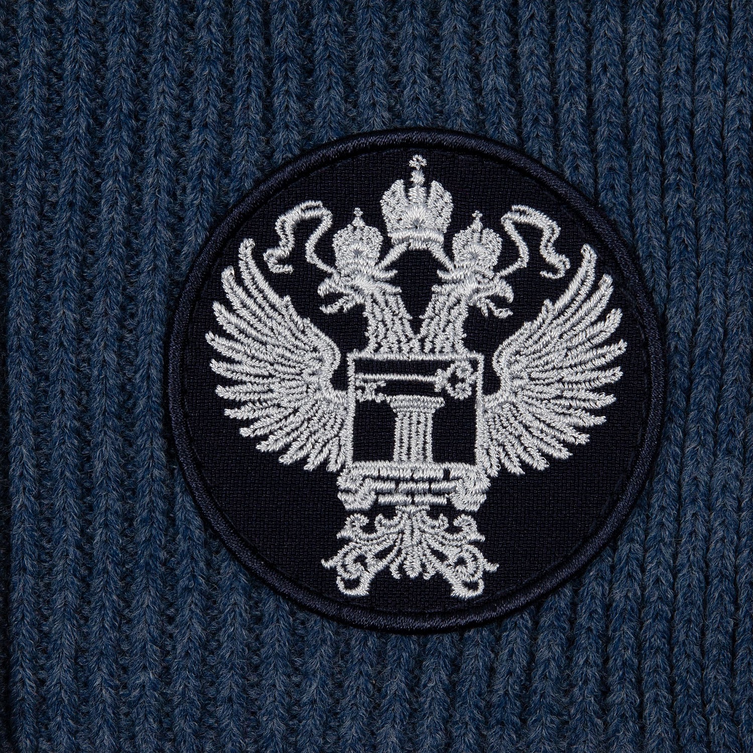 Шарф Heat Trick, синий меланж с логотипом