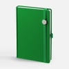 Ежедневник Favor Metal, недатированный, ярко-зеленый с логотипом