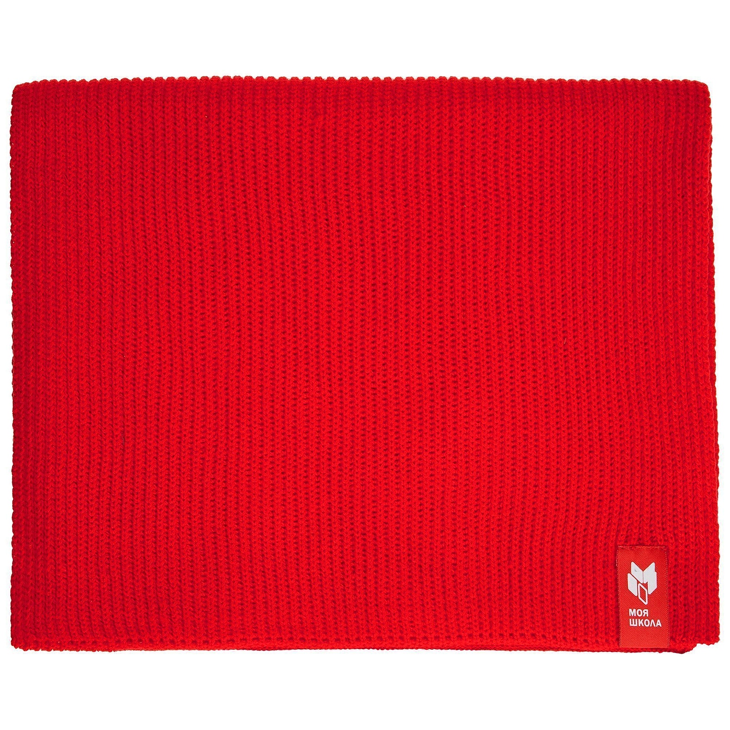 Лейбл тканевый Epsilon, XS, красный с логотипом