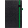 Ежедневник Ton Black, недатированный, черный с зеленым с логотипом