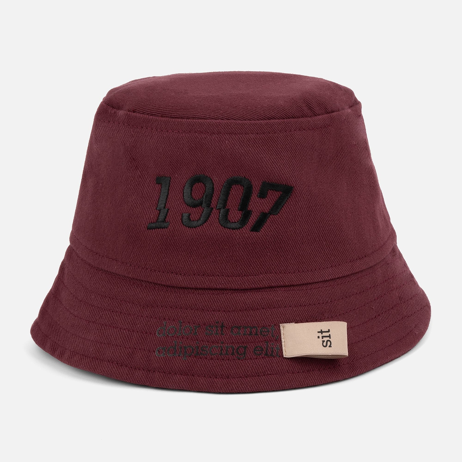 Панама Sombra, бордовая с логотипом