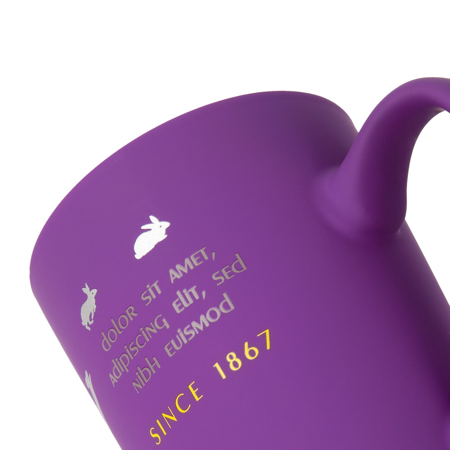 Кружка Best Noon с покрытием софт-тач, фиолетовая с логотипом