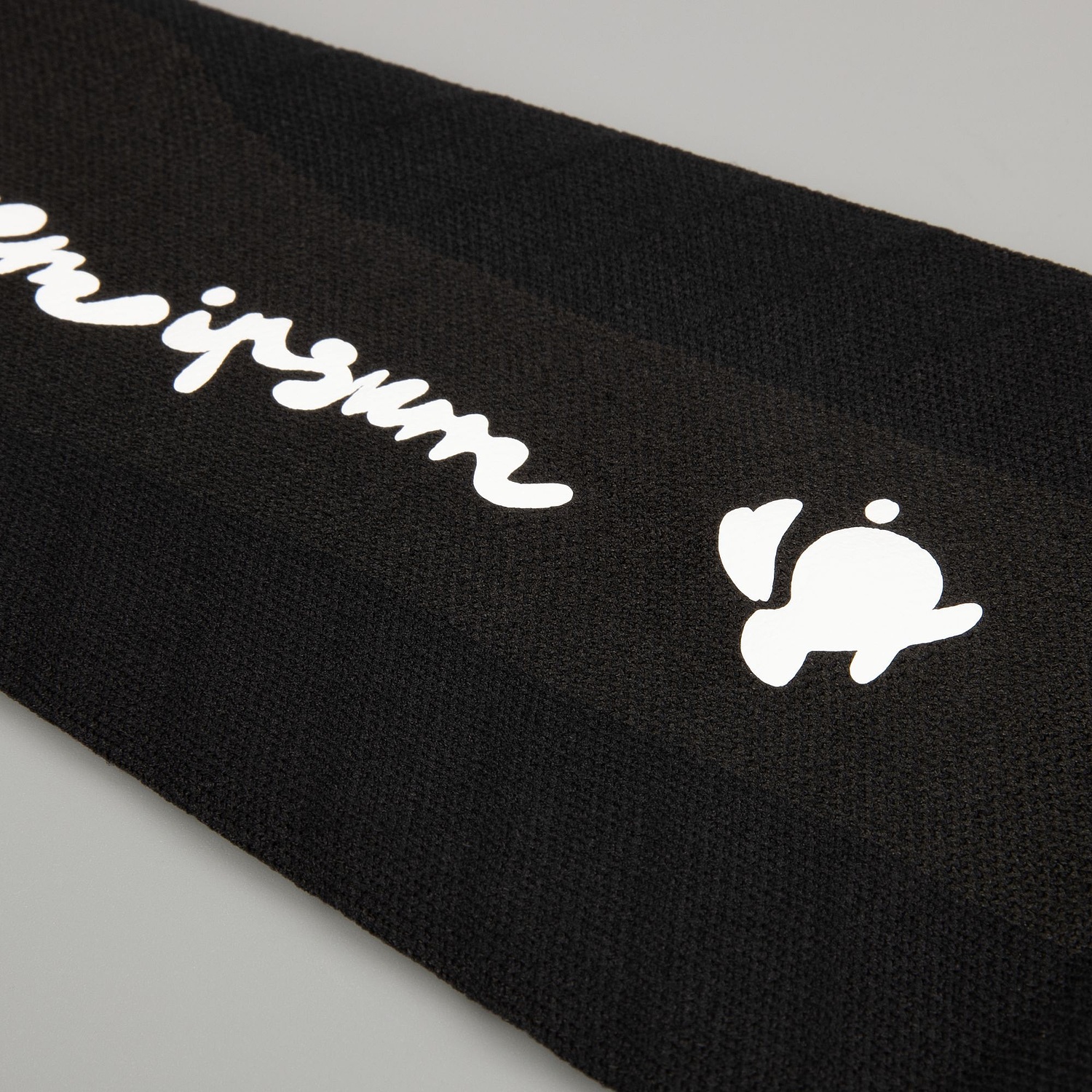 Гетры спортивные Veloxi, черные с логотипом