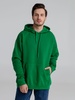 Толстовка с капюшоном Slam 320, ярко-зеленая с логотипом