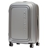 Чемодан Logoduck M, серебристый с логотипом