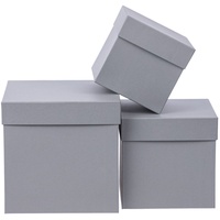 Коробка Cube, L, серая