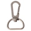 Застежка-карабин Snap Hook, M, серебристая с логотипом