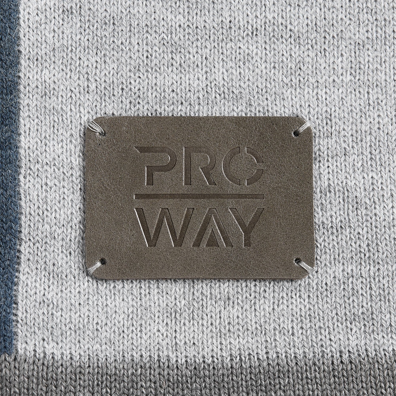 Плед Frontier, светло-серый с логотипом