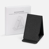 Подставка для смартфона с беспроводной зарядкой Kickstand, серая с логотипом