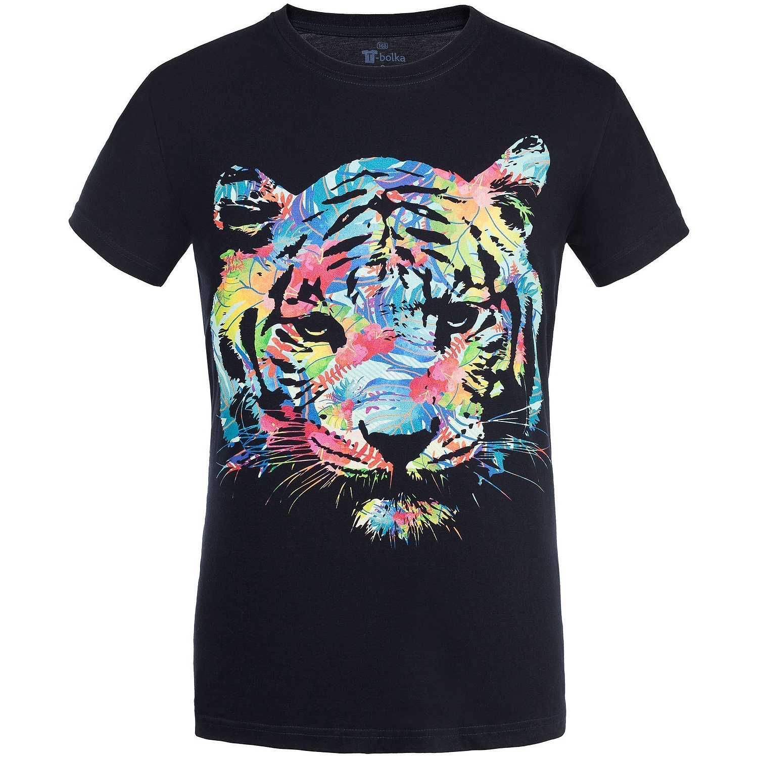 Футболка унисекс T-Bolka 180, темно-синяя с логотипом