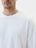 Футболка Oversize Premium 210, белая с логотипом