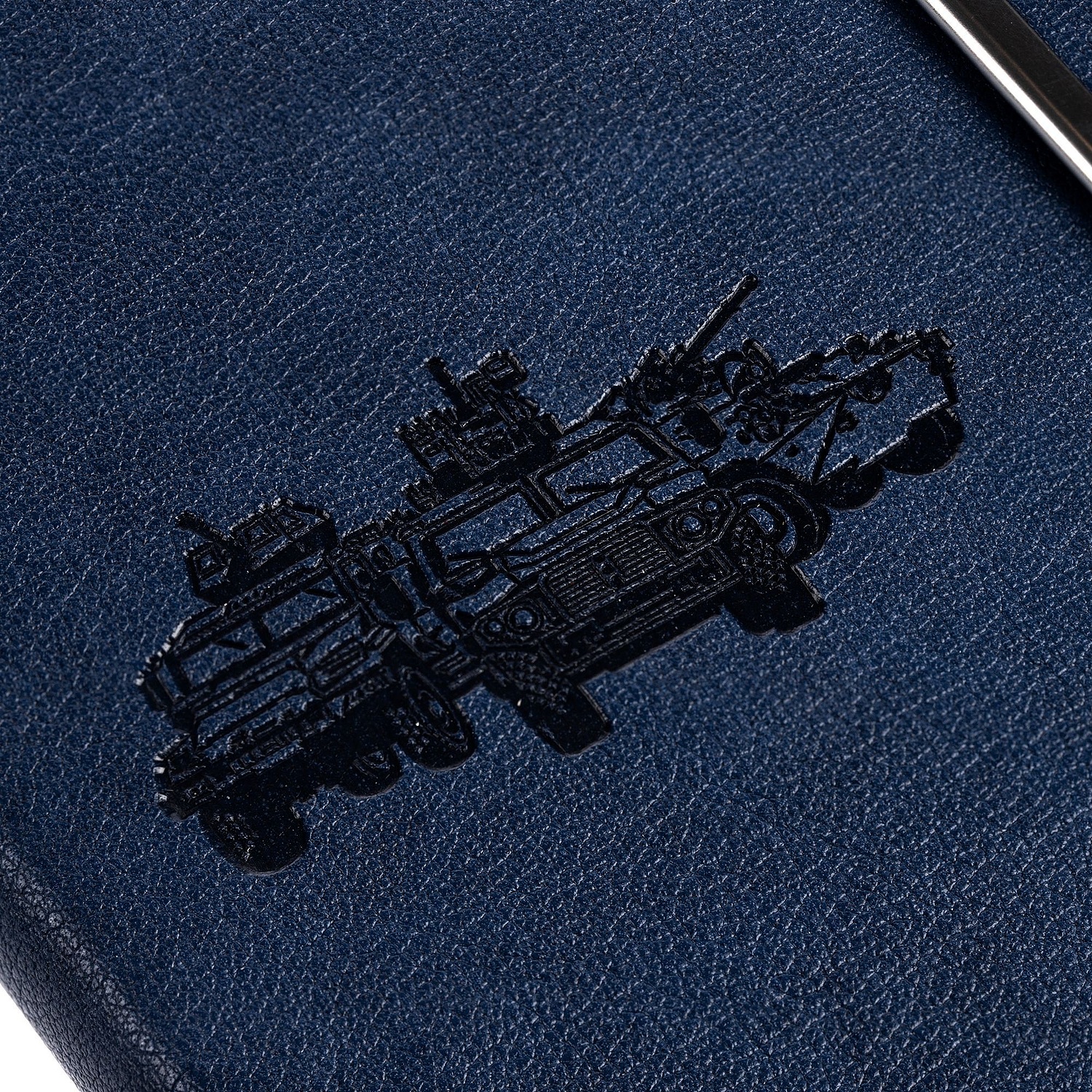 Ежедневник Petrus Flap, недатированный, синий с логотипом