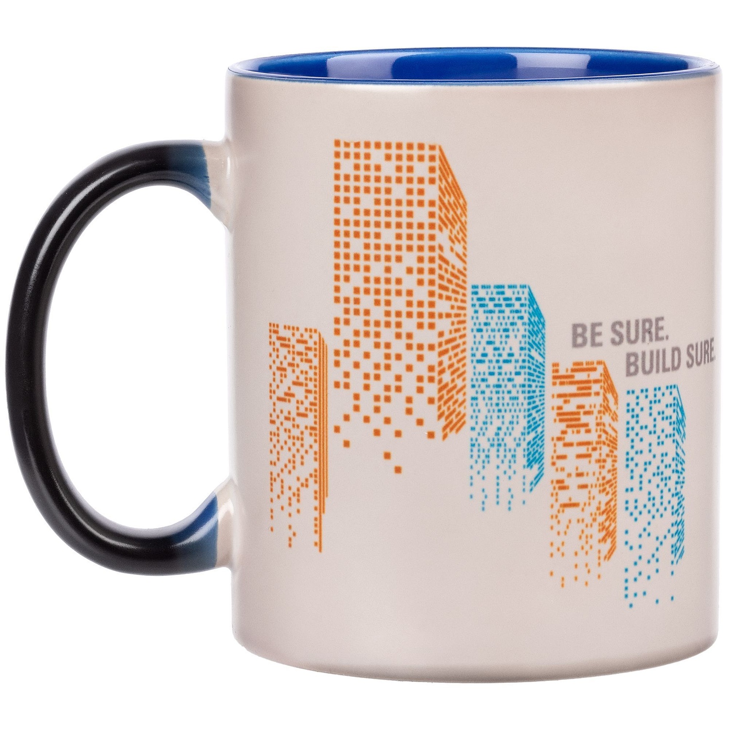 Кружка-хамелеон On Display, матовая, черная с синим