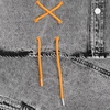 Наконечник для шнурка Nozzle, ver.2, оранжевый неон с логотипом