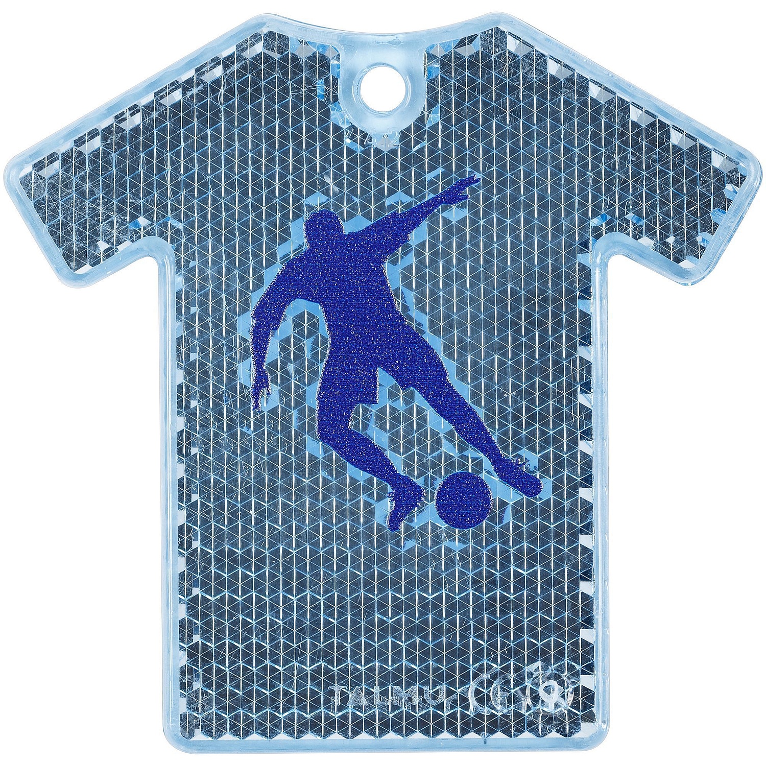 Светоотражатель «Футболка», синий с логотипом