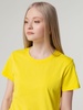 Футболка женская T-bolka Lady, желтая с логотипом