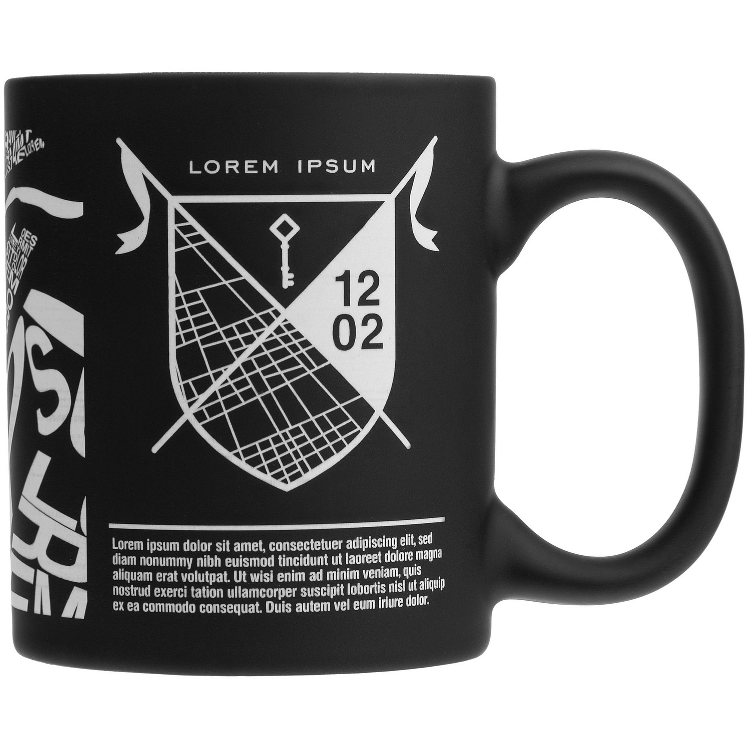 Кружка Promo Soft с покрытием софт-тач, черная с логотипом