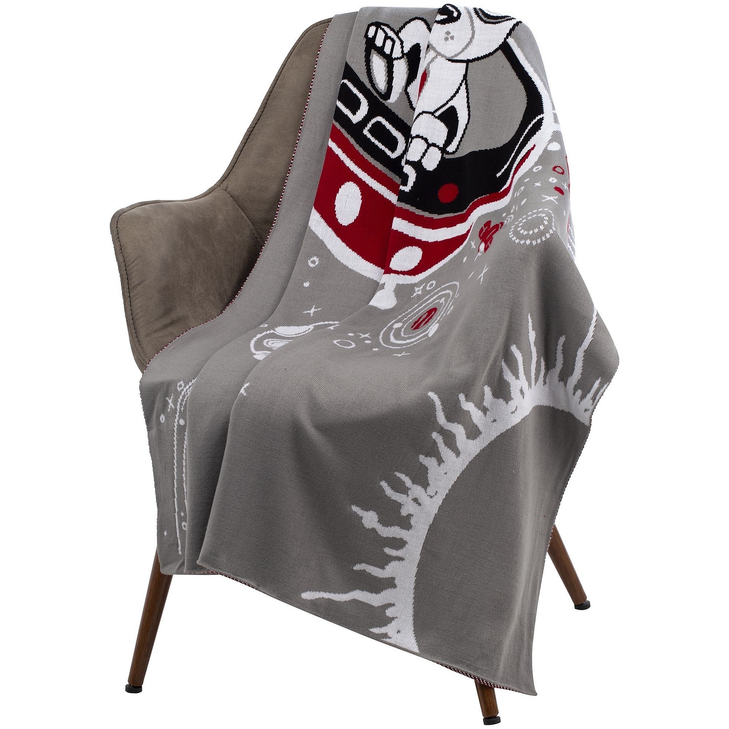 Плед на заказ Tricksy Net, 4 цвета, М, акрил с логотипом