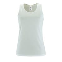 Майка женская Sporty TT Women, белая с логотипом