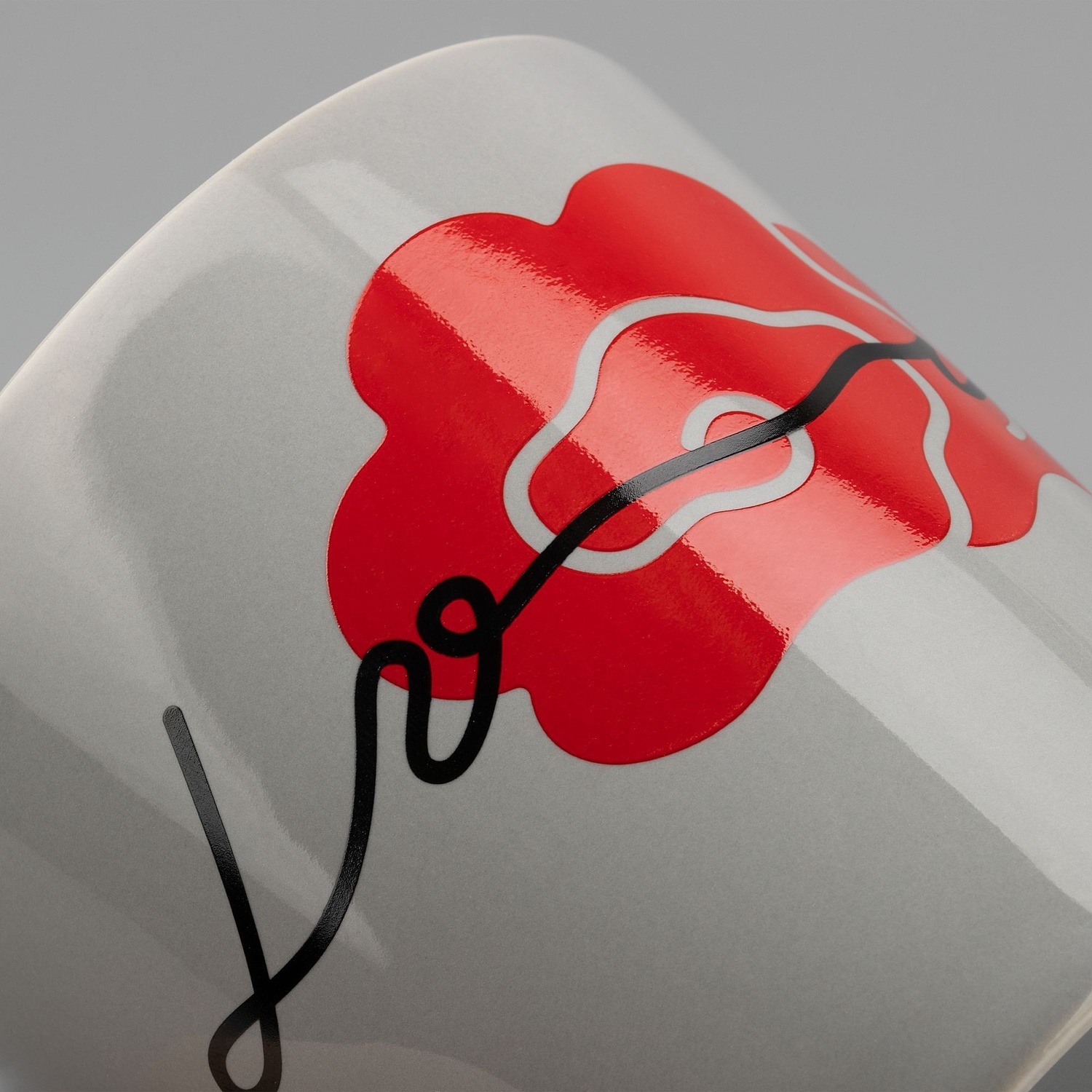 Кружка Valotti Grand, серая с логотипом