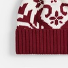 Шапка Wintertude, красная с белым с логотипом