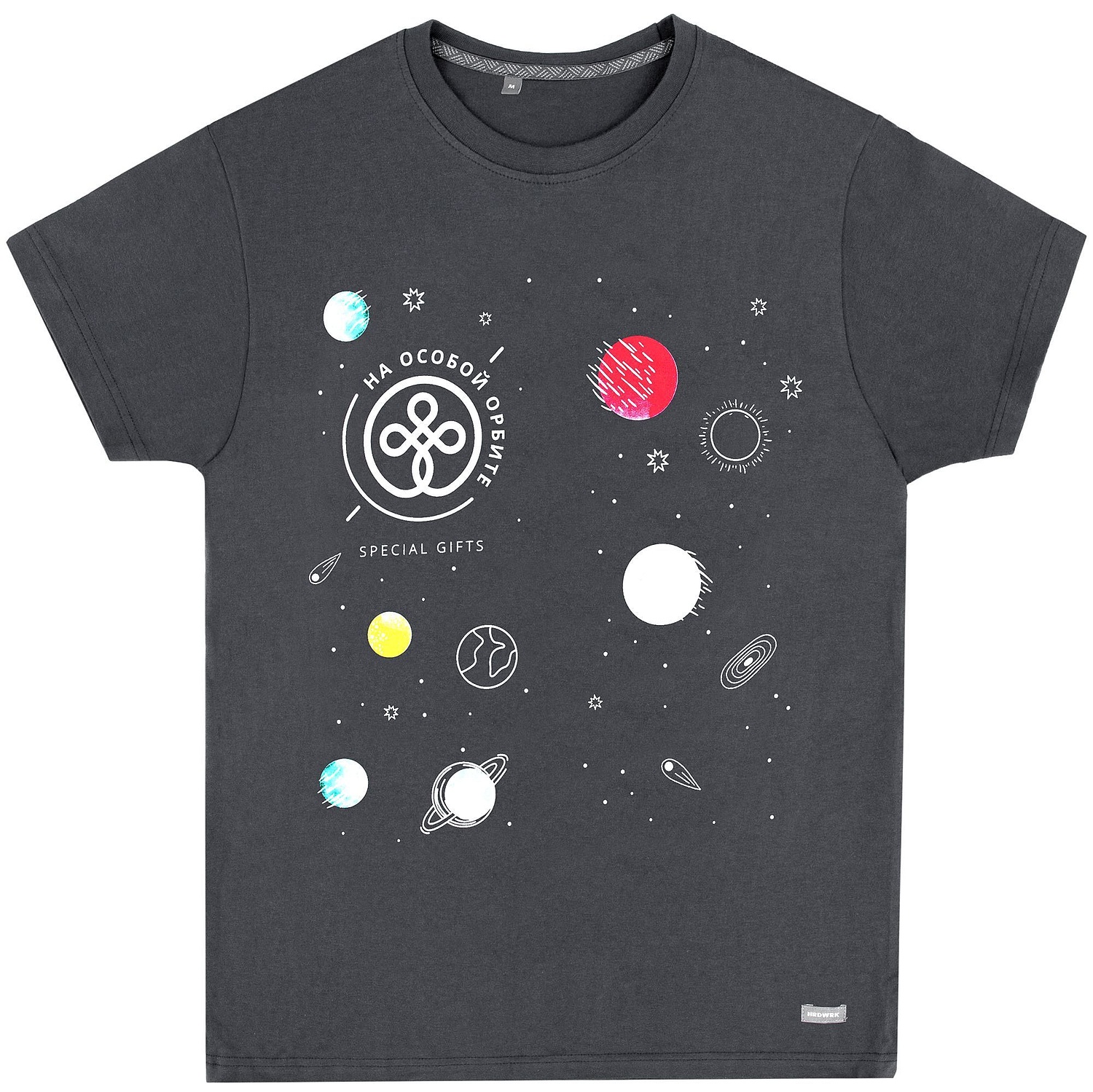 Футболка унисекс Firm Wear, темно-серая с логотипом