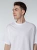 Футболка оверсайз мужская Boxy Men, бежевая (льняная) с логотипом