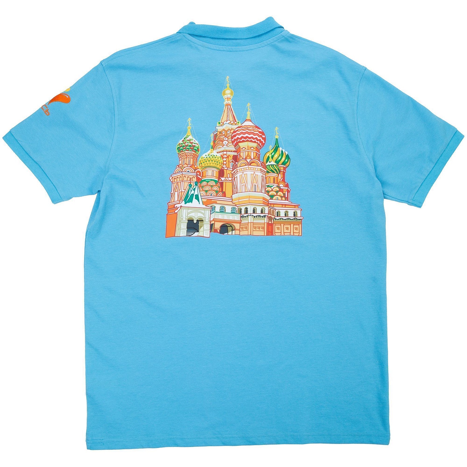 Рубашка поло мужская Inspire, бирюзовая с логотипом