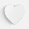 Джибитс из ПВХ «Сердце», белый с логотипом