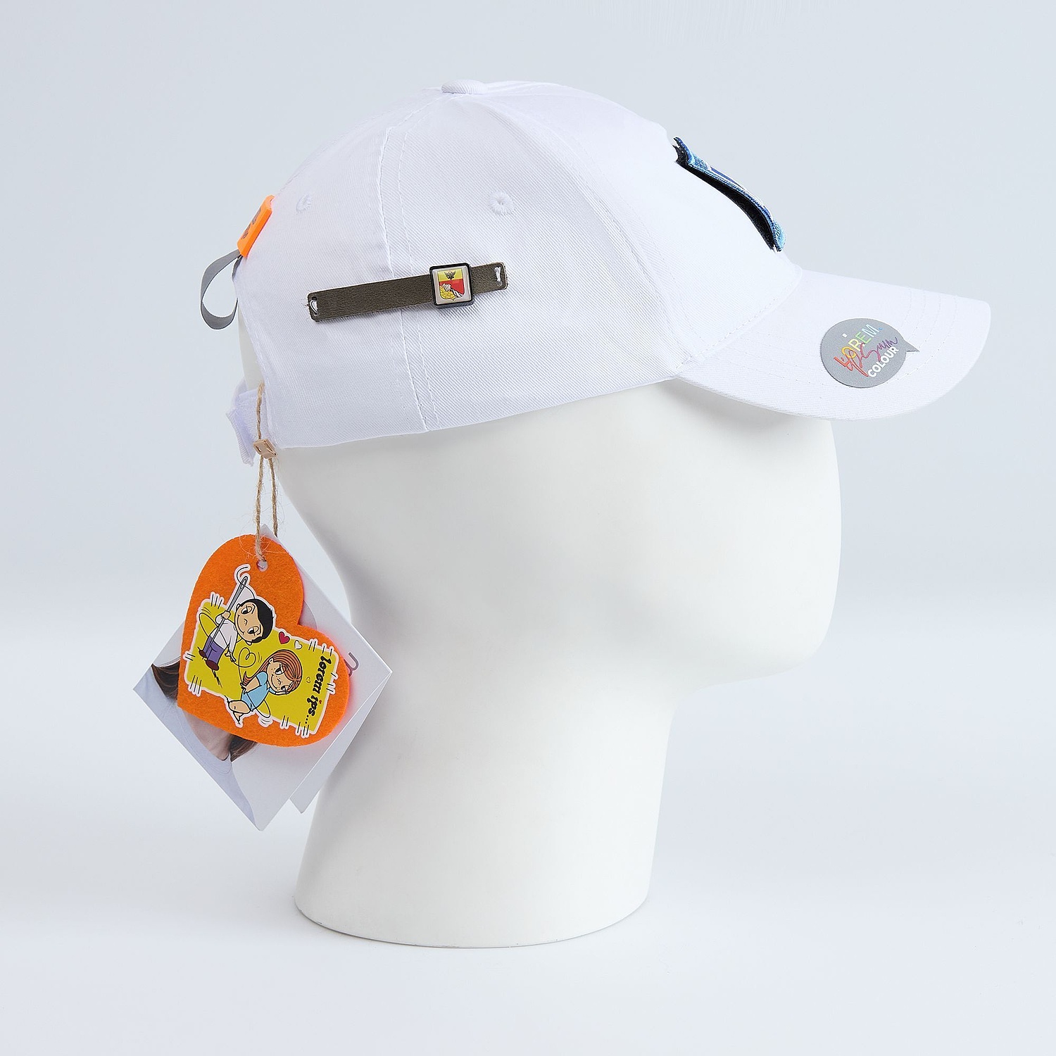 Бейсболка Promo, синяя с логотипом