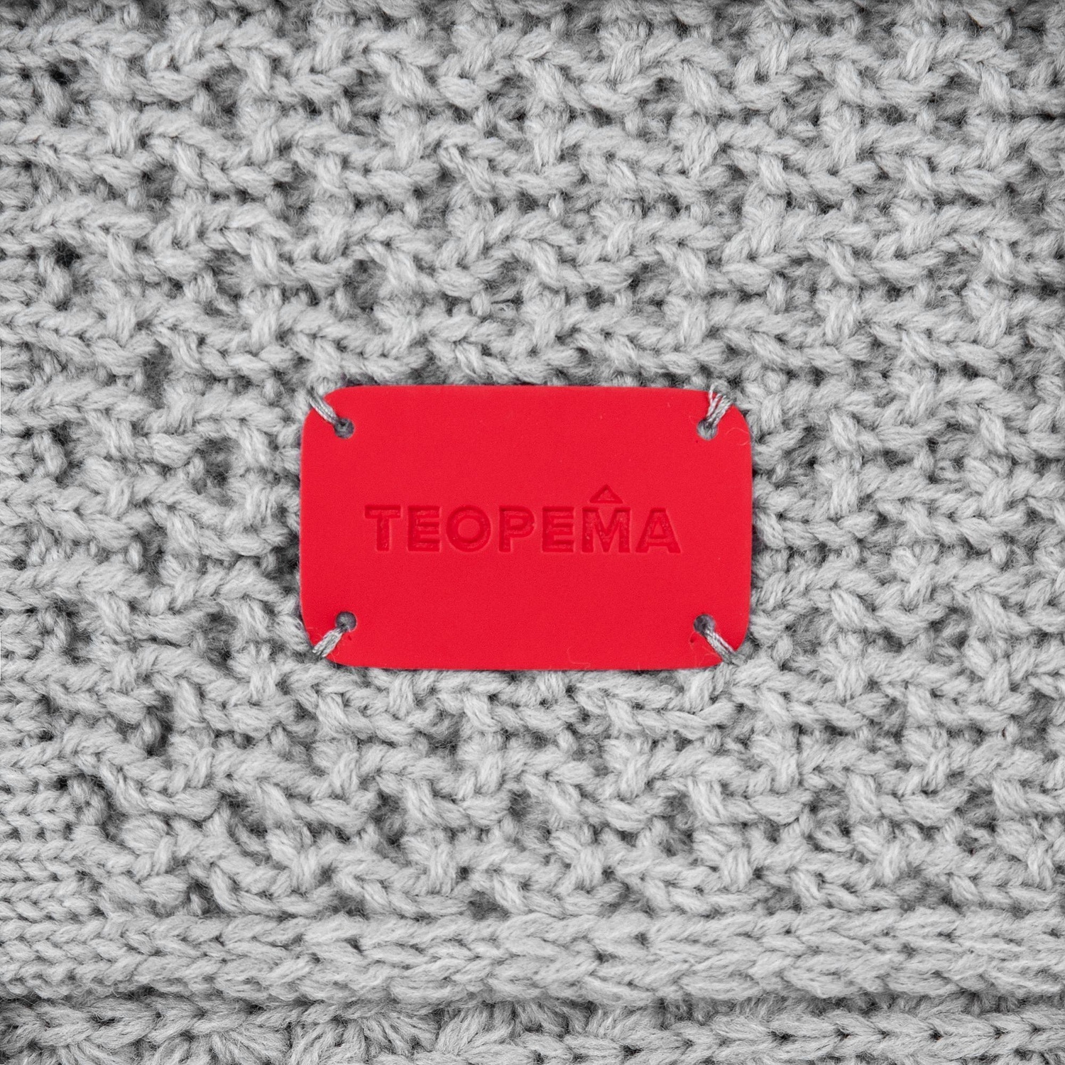 Лейбл Eta Latte, S, красный с логотипом