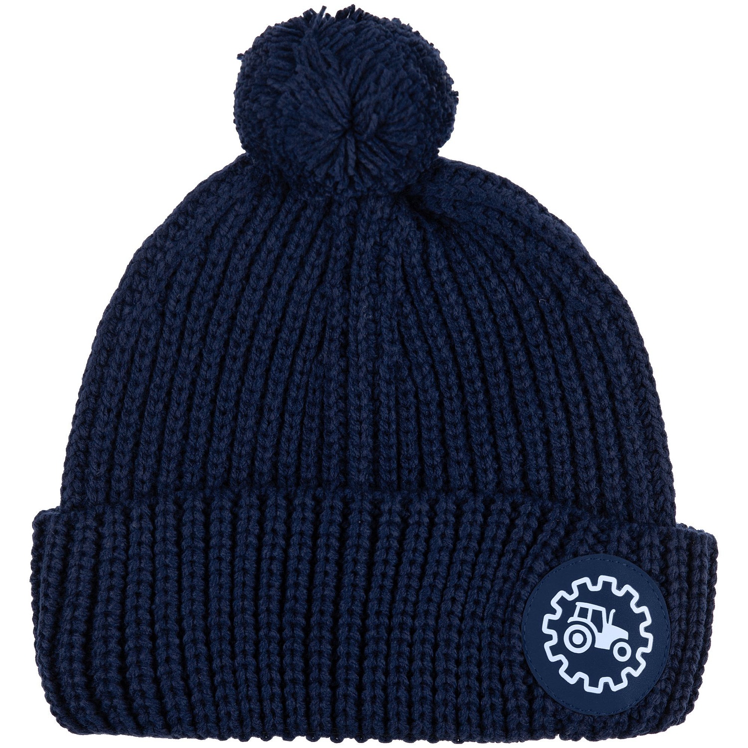 Лейбл светоотражающий Tao Round, L, синий с логотипом