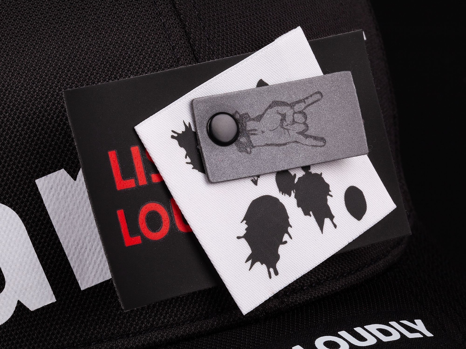 Бейсболка Harris, черная с логотипом