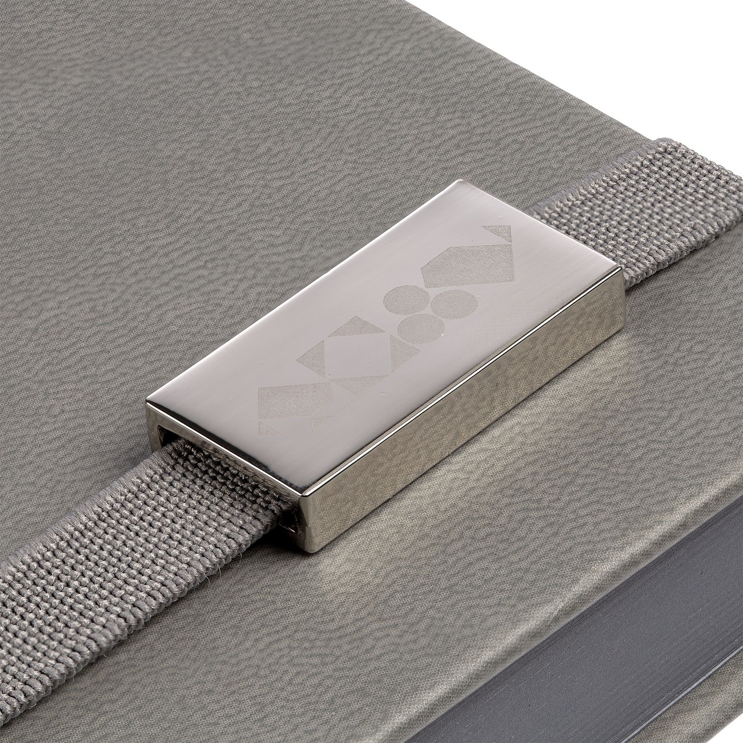 Ежедневник New Factor Metal, серый с логотипом