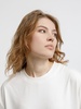 Футболка оверсайз унисекс Lavinia, белая с логотипом