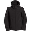 Куртка мужская Hooded Softshell черная с логотипом